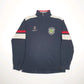 Mens Black C.L.K Sport Vintage Rugby Quarter Zip Jumper