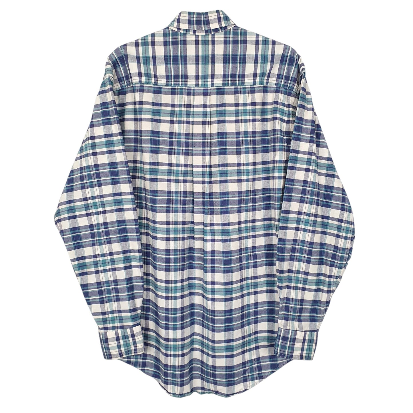 Mens Blue L.L.Bean Vintage 90s Made In USA  Shirt