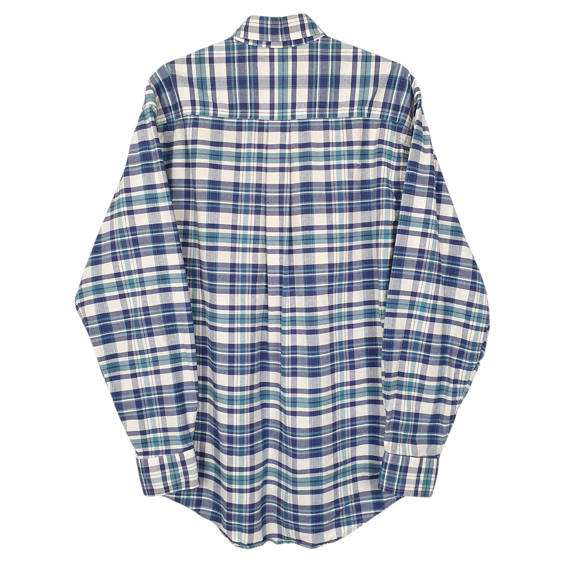 Mens Blue L.L.Bean Vintage 90s Made In USA  Shirt