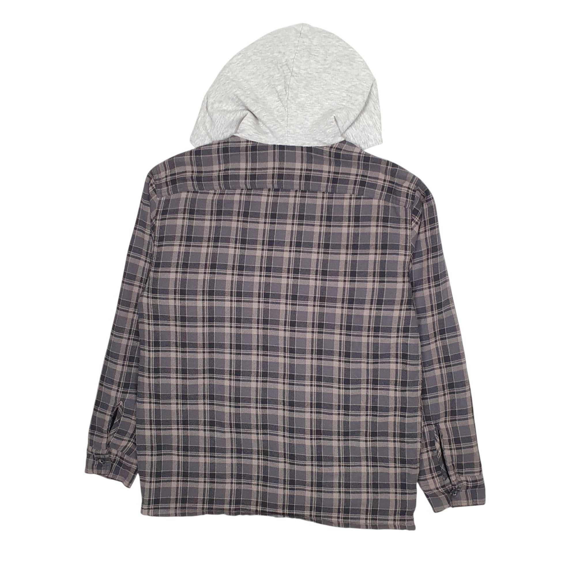 Mens Grey Wrangler Overshirt Hoodie  Coat