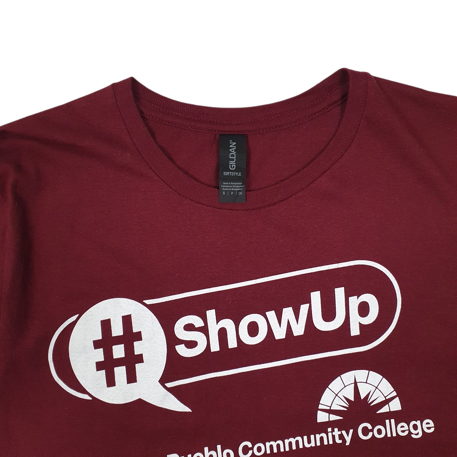 Mens Burgundy Gildan   T Shirt