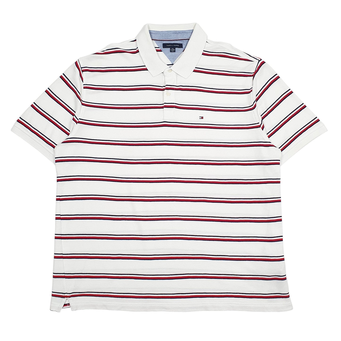 Mens White Tommy Hilfiger  Short Sleeve Polo Shirt