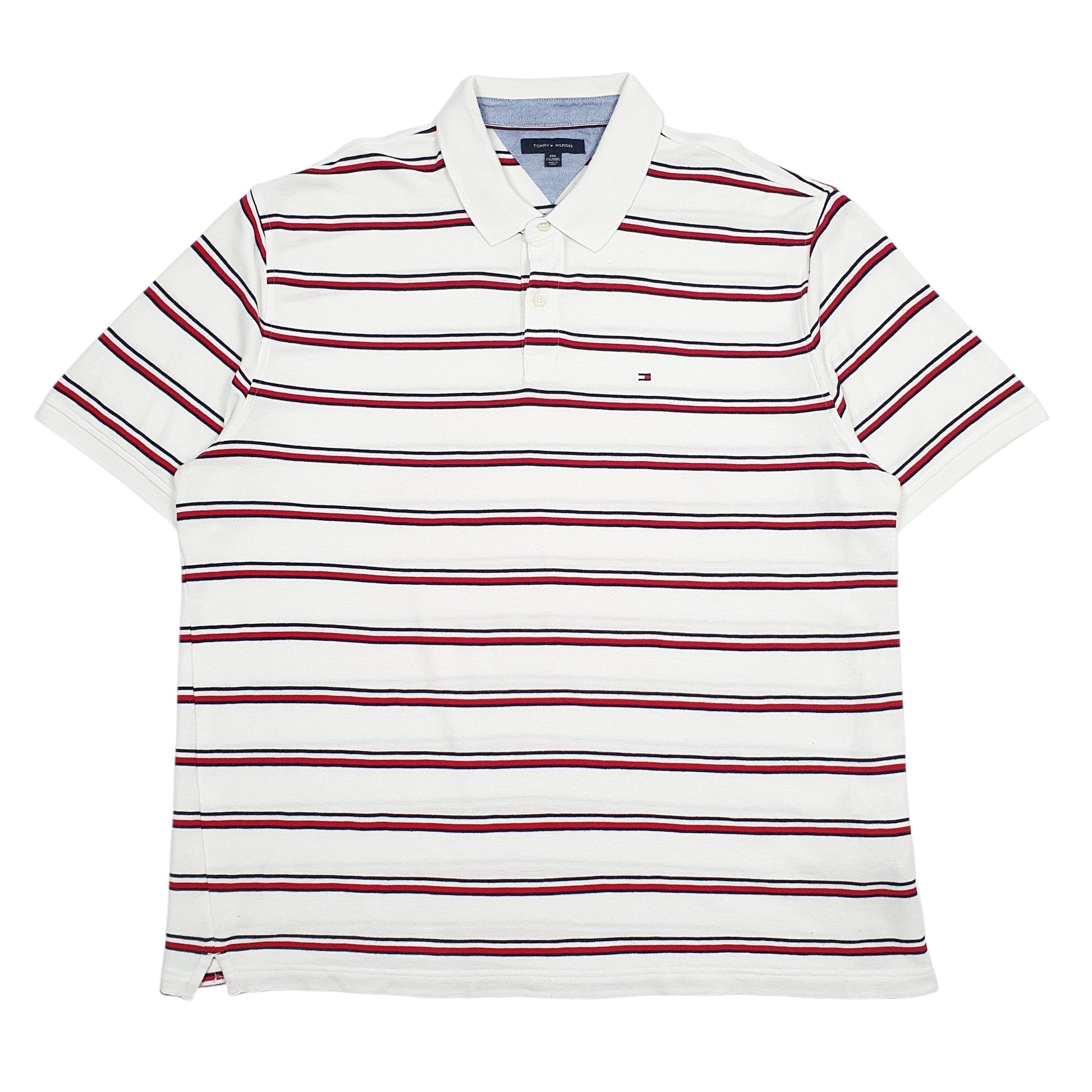 Mens White Tommy Hilfiger  Short Sleeve Polo Shirt