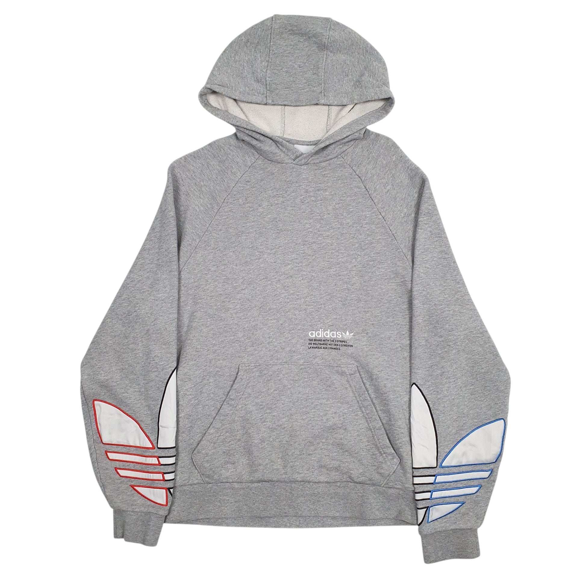 Mens Grey Adidas  Hoodie Jumper