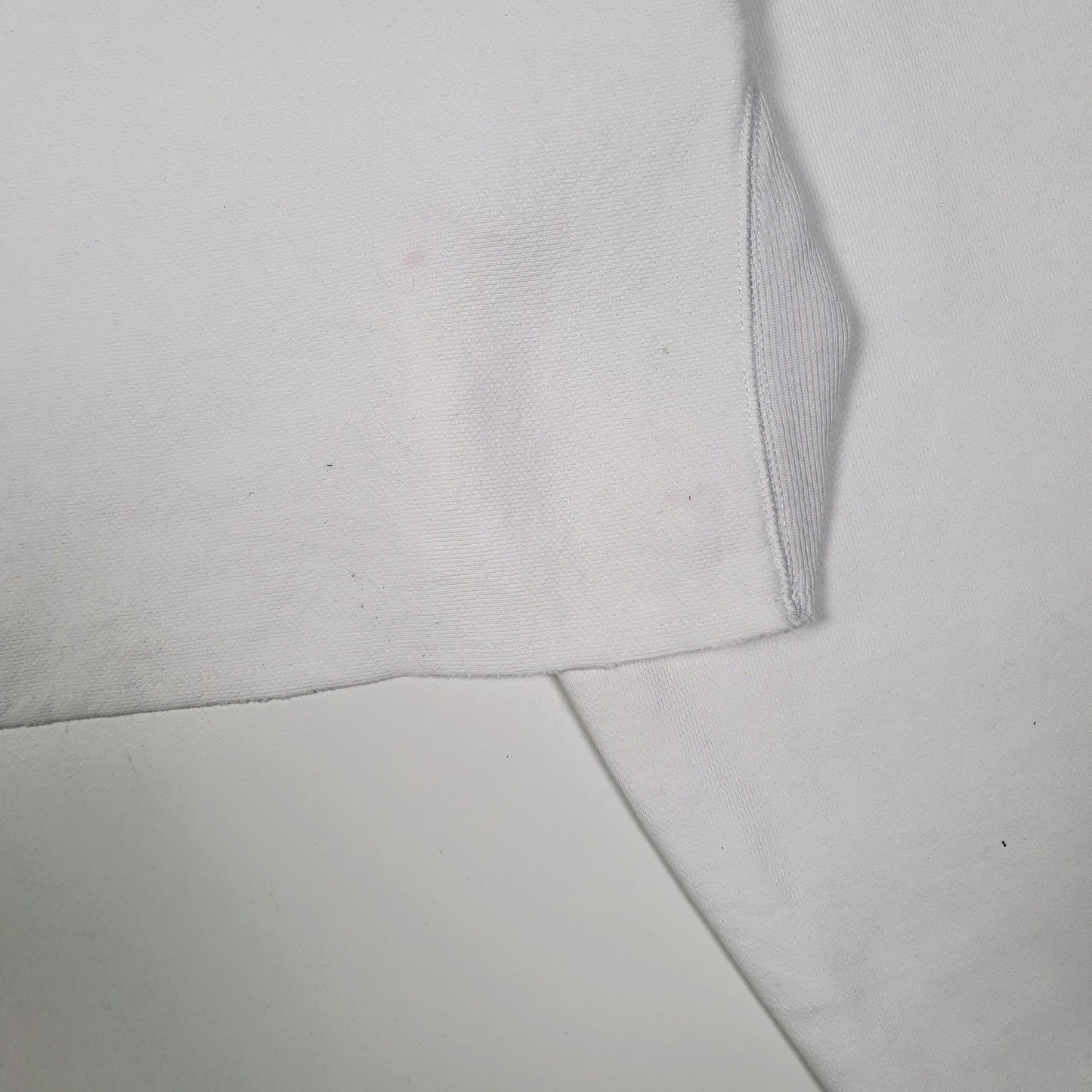 Womens White Champion Crop Top Reverse Weave Hoodie Jumper