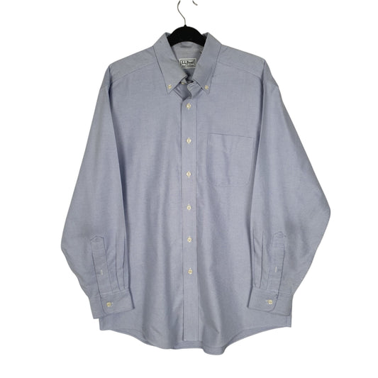 Mens Blue L.L.Bean  Long Sleeve Shirt