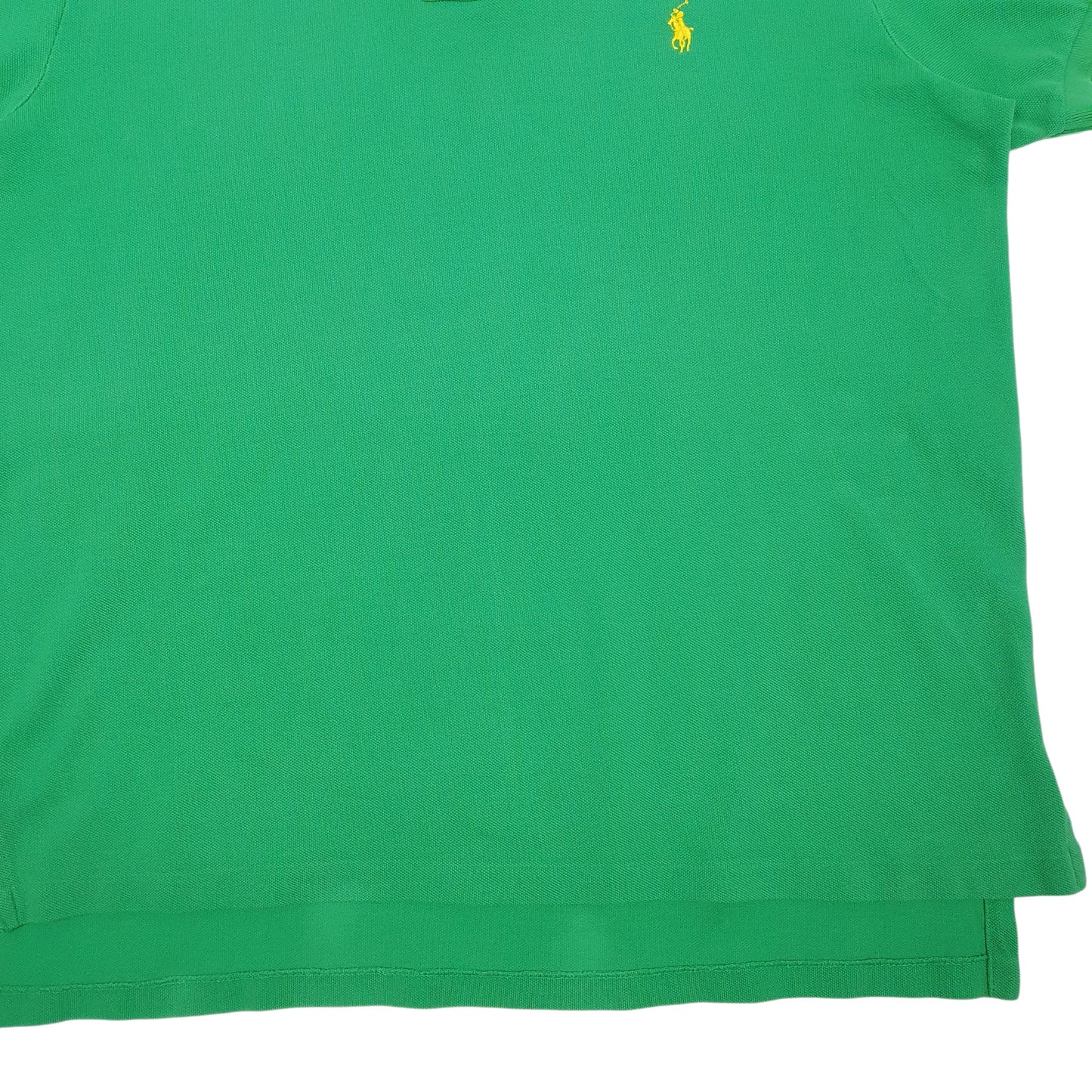 Mens Green Polo Ralph Lauren Custom Fit  Polo Shirt