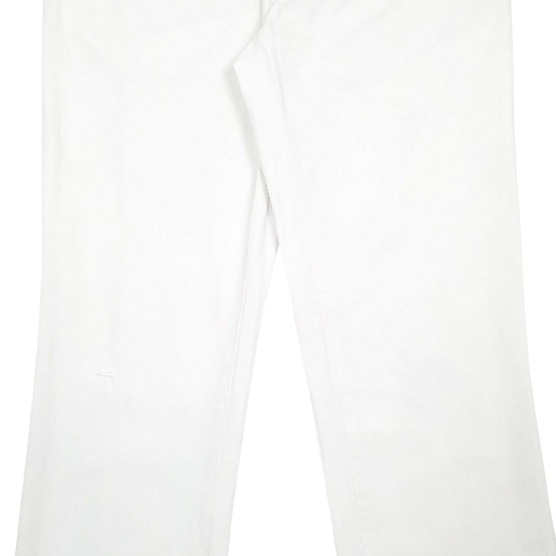 Mens White Polo Ralph Lauren Suffield Pant Vintage  Trousers