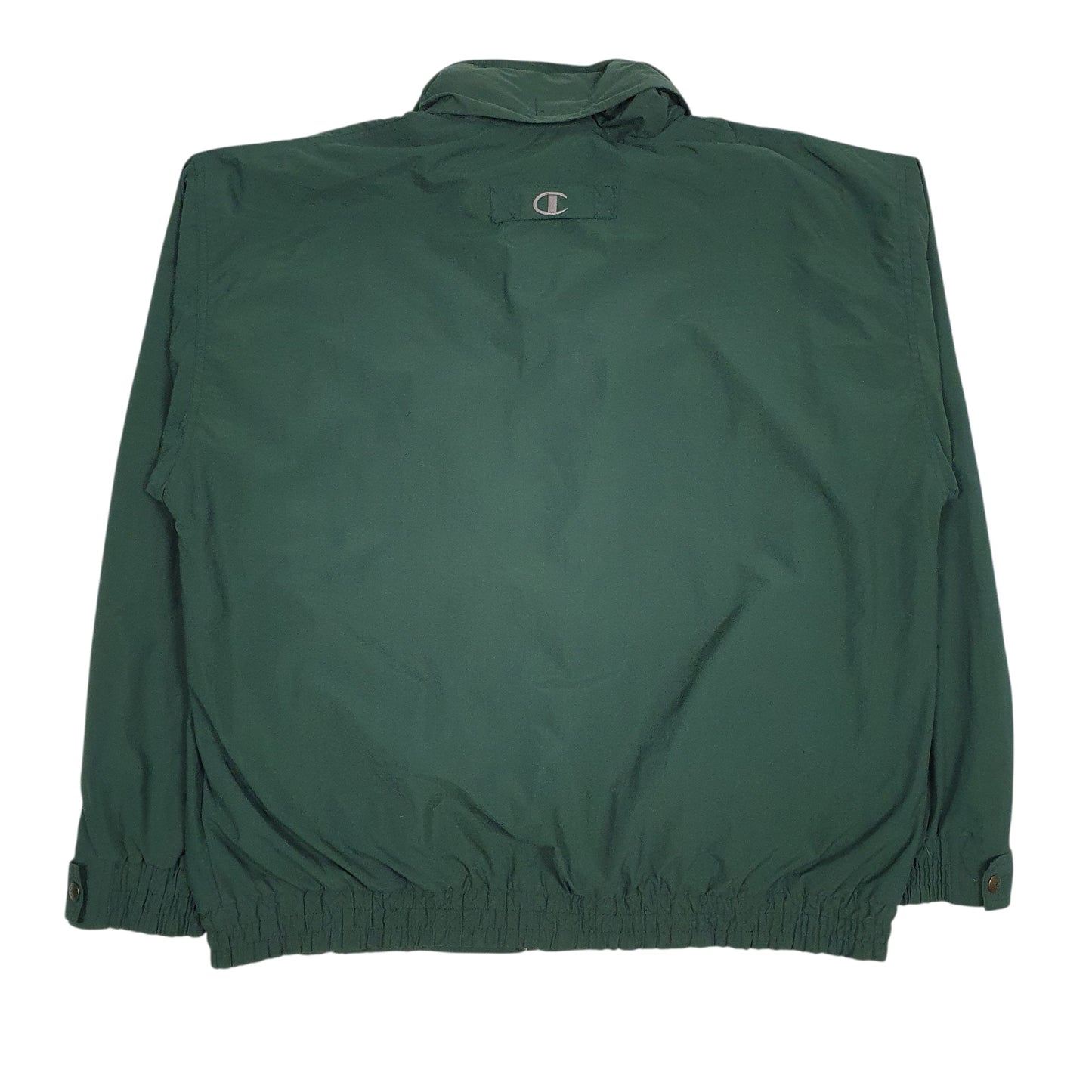 Mens Green Champion Vintage 90s UNC Hoodie Coat
