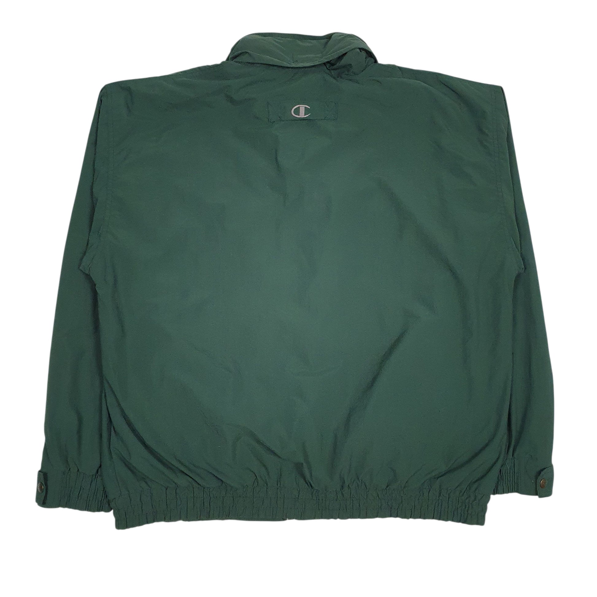Mens Green Champion Vintage 90s UNC Hoodie Coat