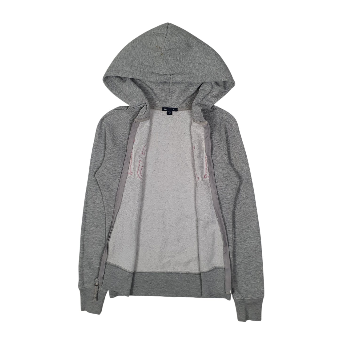 Womens Grey GAP Hoodie Full Zip Jumper