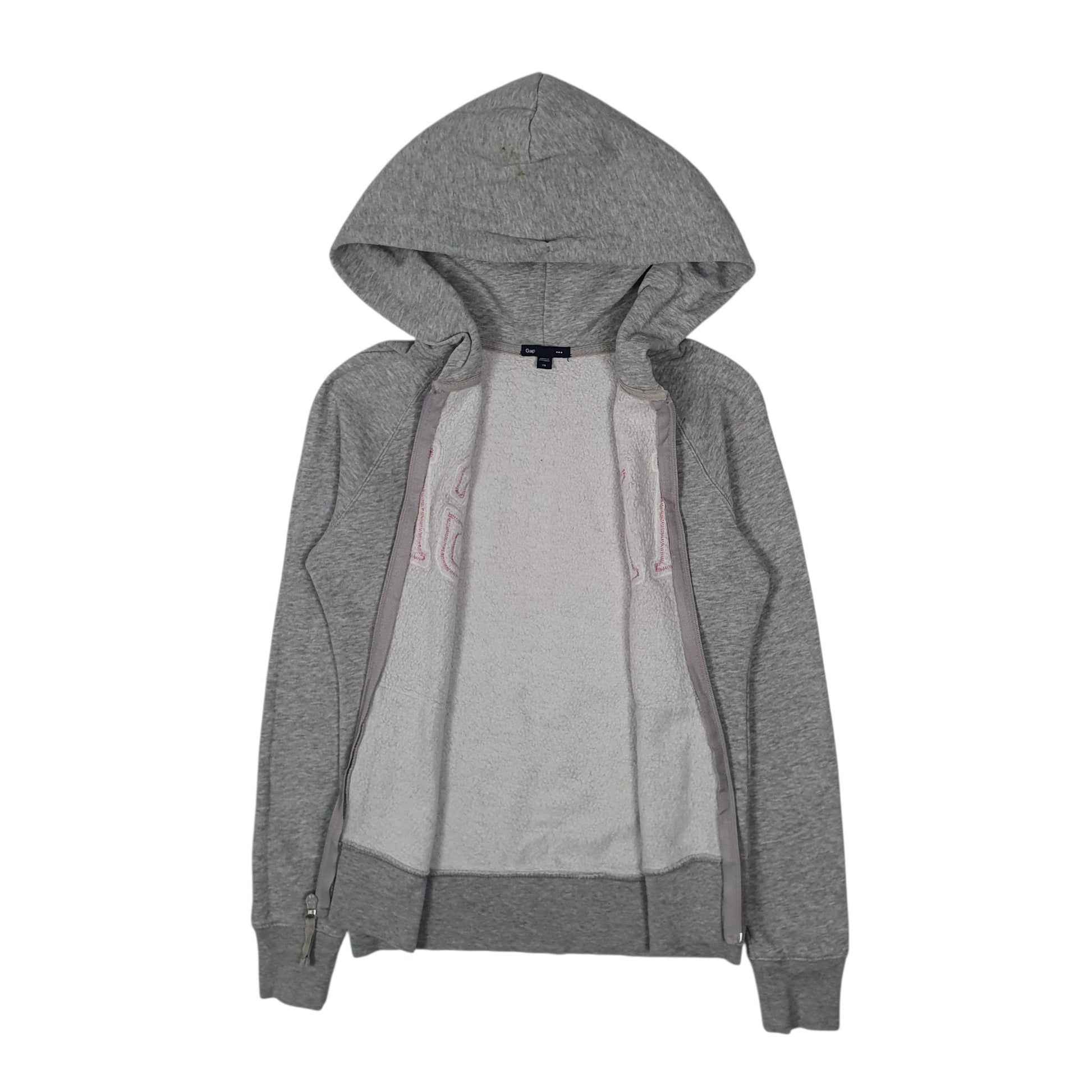 Womens Grey GAP Hoodie Full Zip Jumper