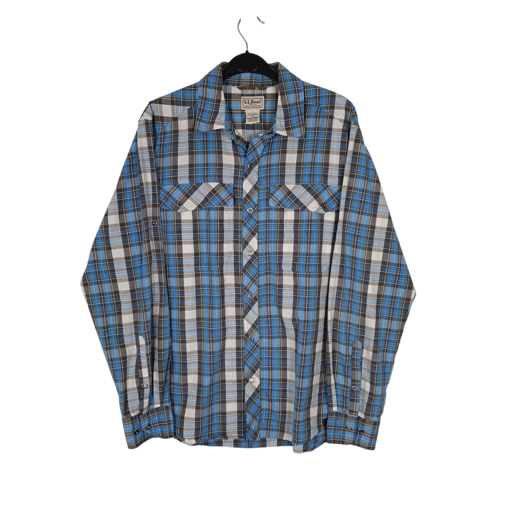 Mens Blue L.L.Bean  Long Sleeve Shirt