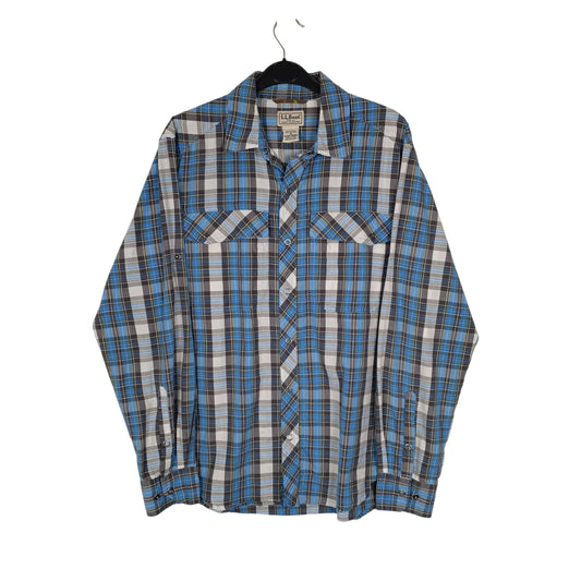 Mens Blue L.L.Bean  Long Sleeve Shirt