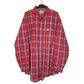 Mens Red Carhartt Plaid Long Sleeve Shirt
