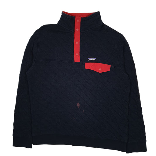 Mens Navy Patagonia Snap T Organic Quarter Zip Jumper