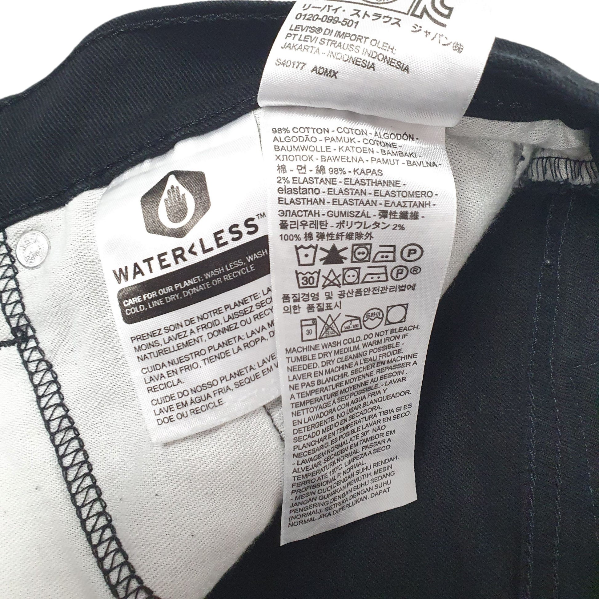 Mens Black Levis   Jeans