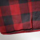 Mens Red L.L.Bean Thick Flannel Plaid  Shirt