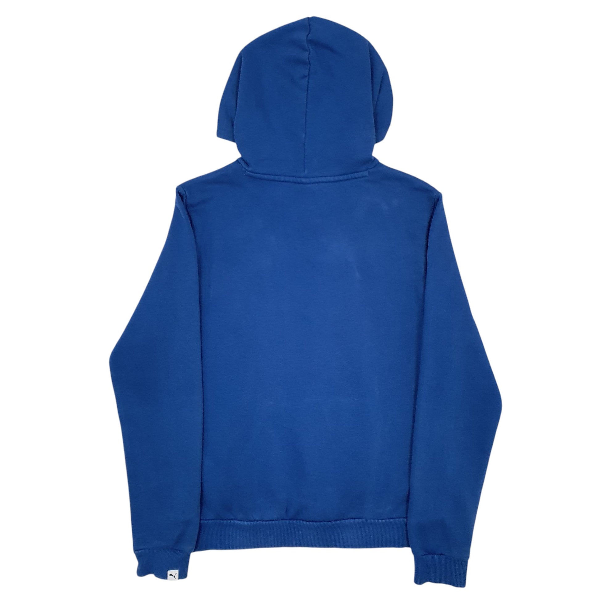 Womens Blue Puma Spellout Hoodie Jumper