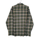 Mens Green L.L.Bean Thick Plaid  Shirt