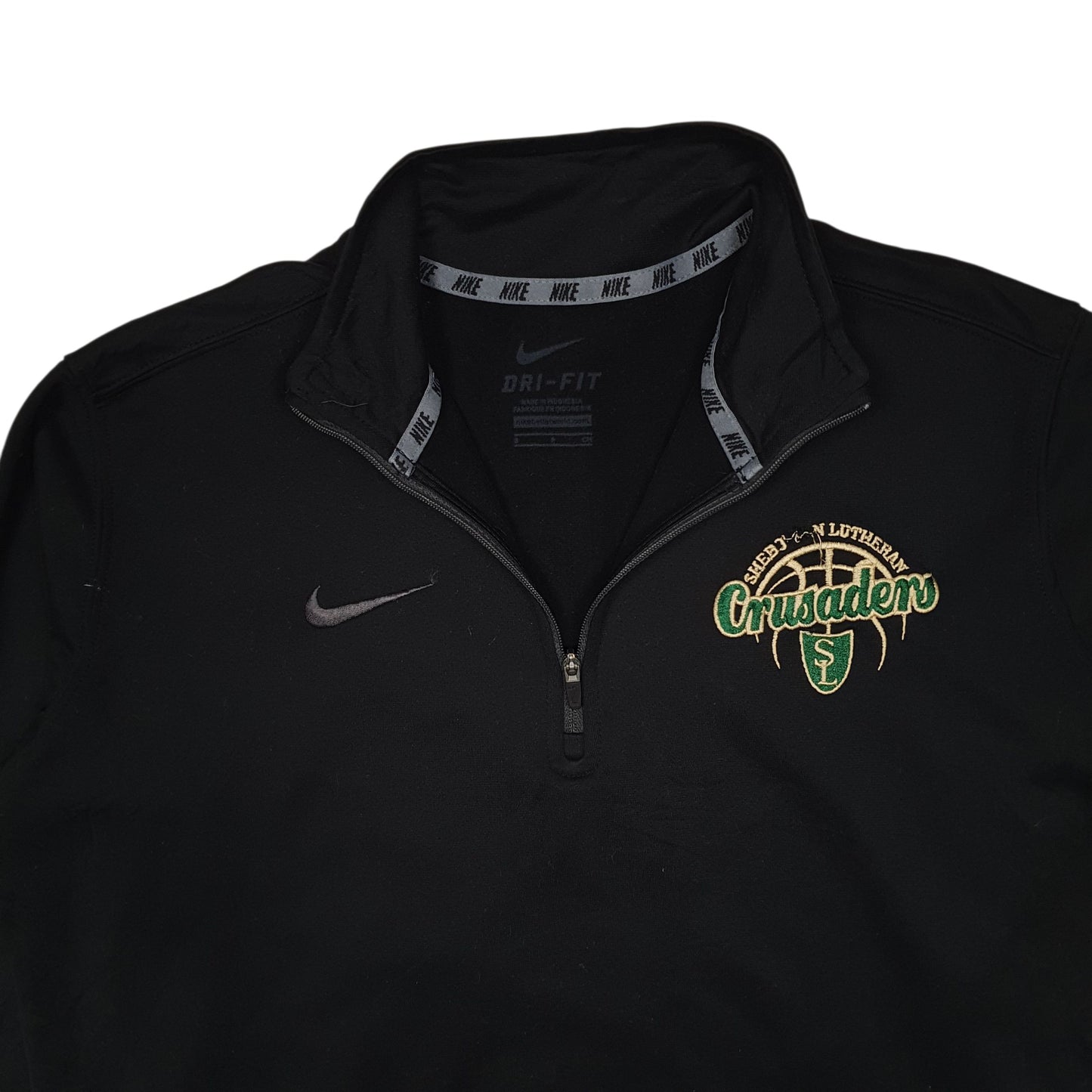 Mens Black Nike Dri Fit Crusaders Quarter Zip Jumper