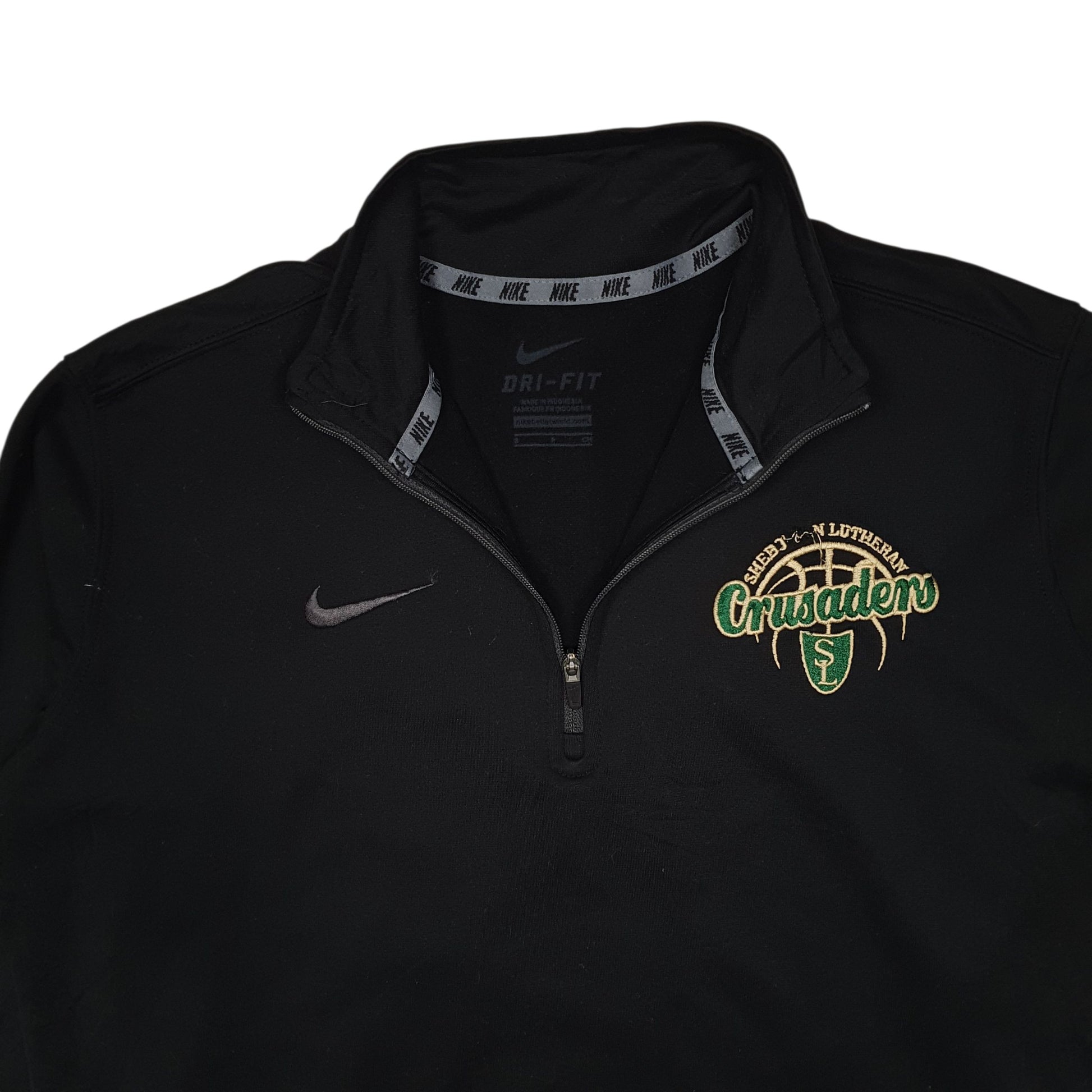 Mens Black Nike Dri Fit Crusaders Quarter Zip Jumper
