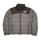 Mens Grey The North Face Nuptse  Coat