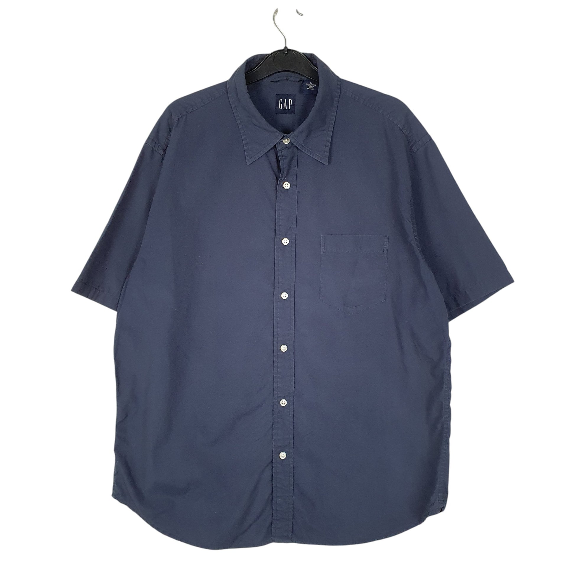 Mens Navy GAP  Short Sleeve Shirt