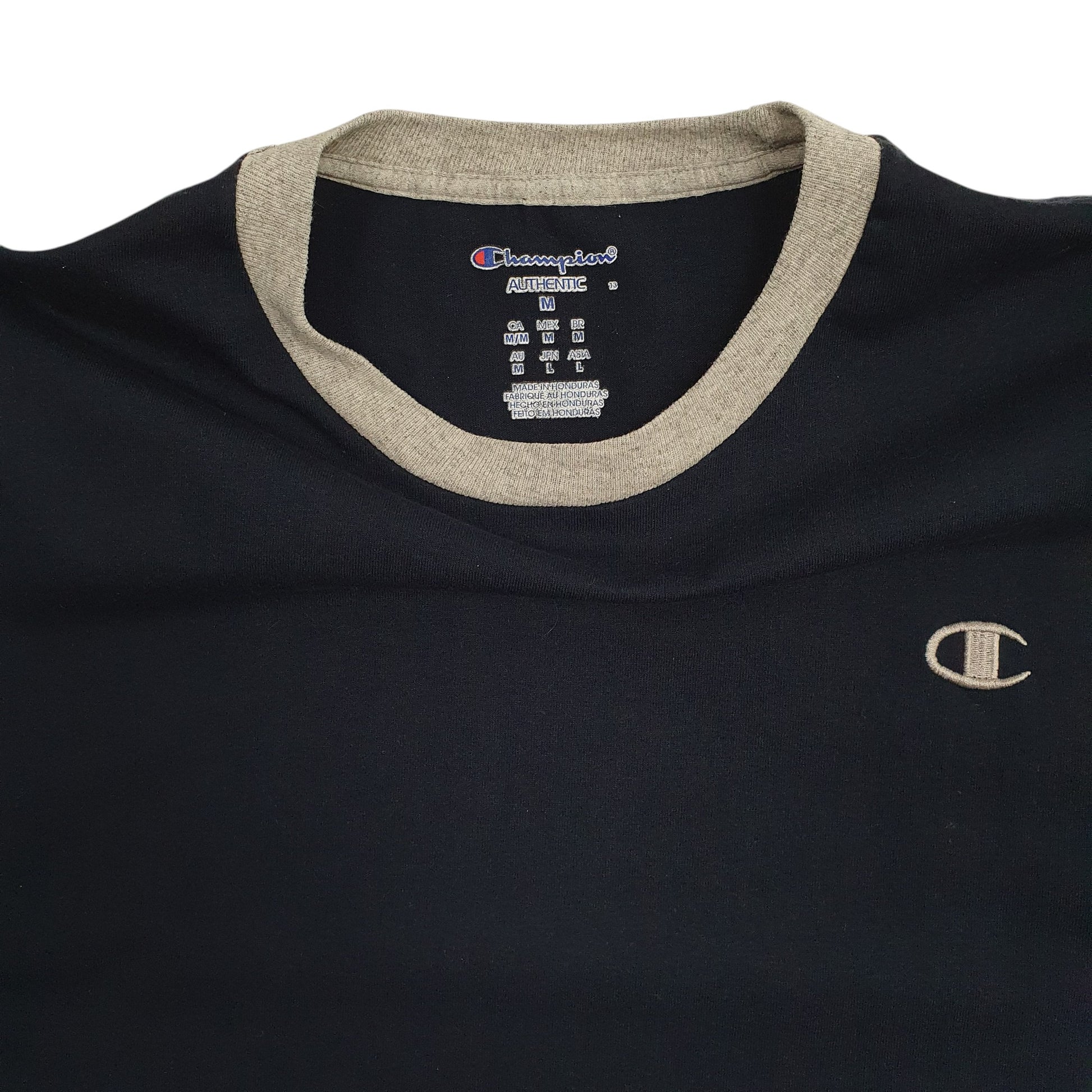 Mens Navy Champion   T Shirt
