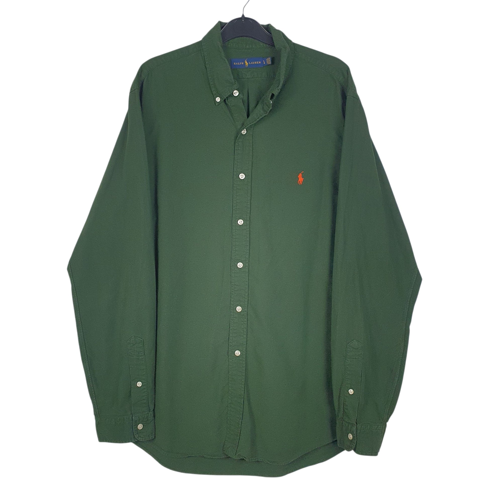 Mens Green Ralph Lauren  Long Sleeve Shirt