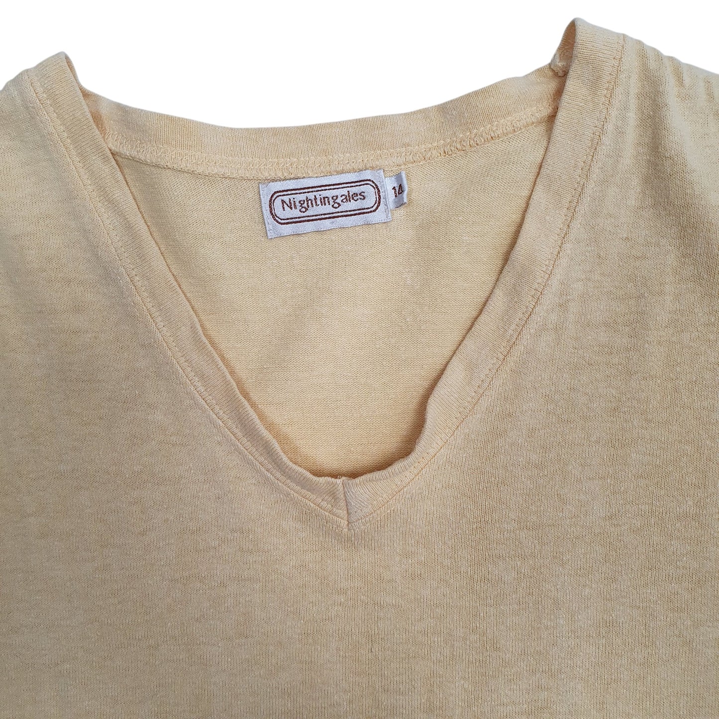 Womens Yellow Nightingales   T Shirt