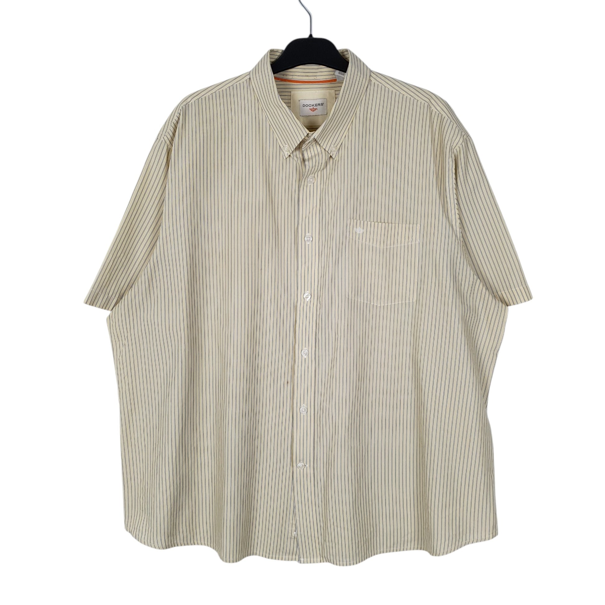 Mens Cream Dockers  Short Sleeve Shirt