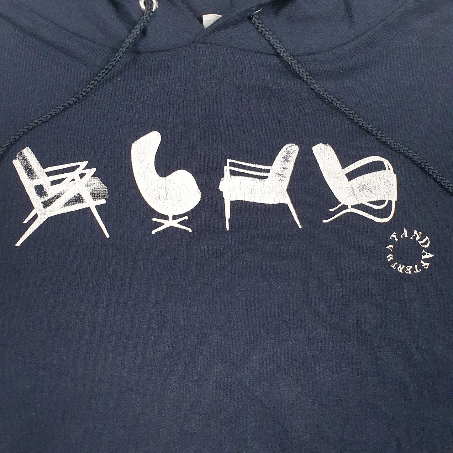 Mens Navy Champion  Hoodie Jumper