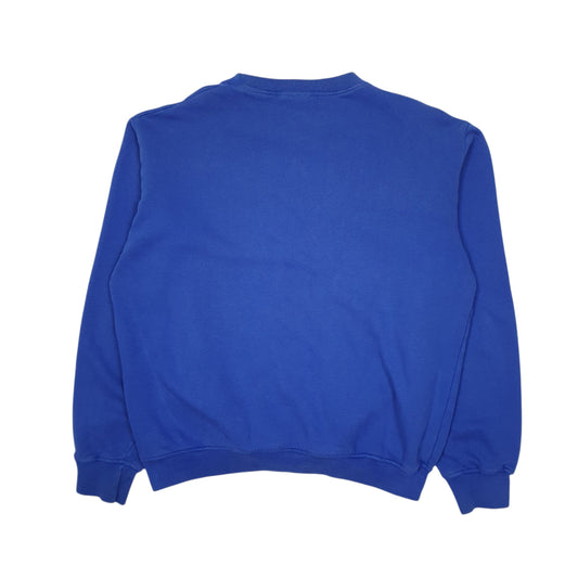 Mens Blue Carhartt Spellout Crewneck Jumper