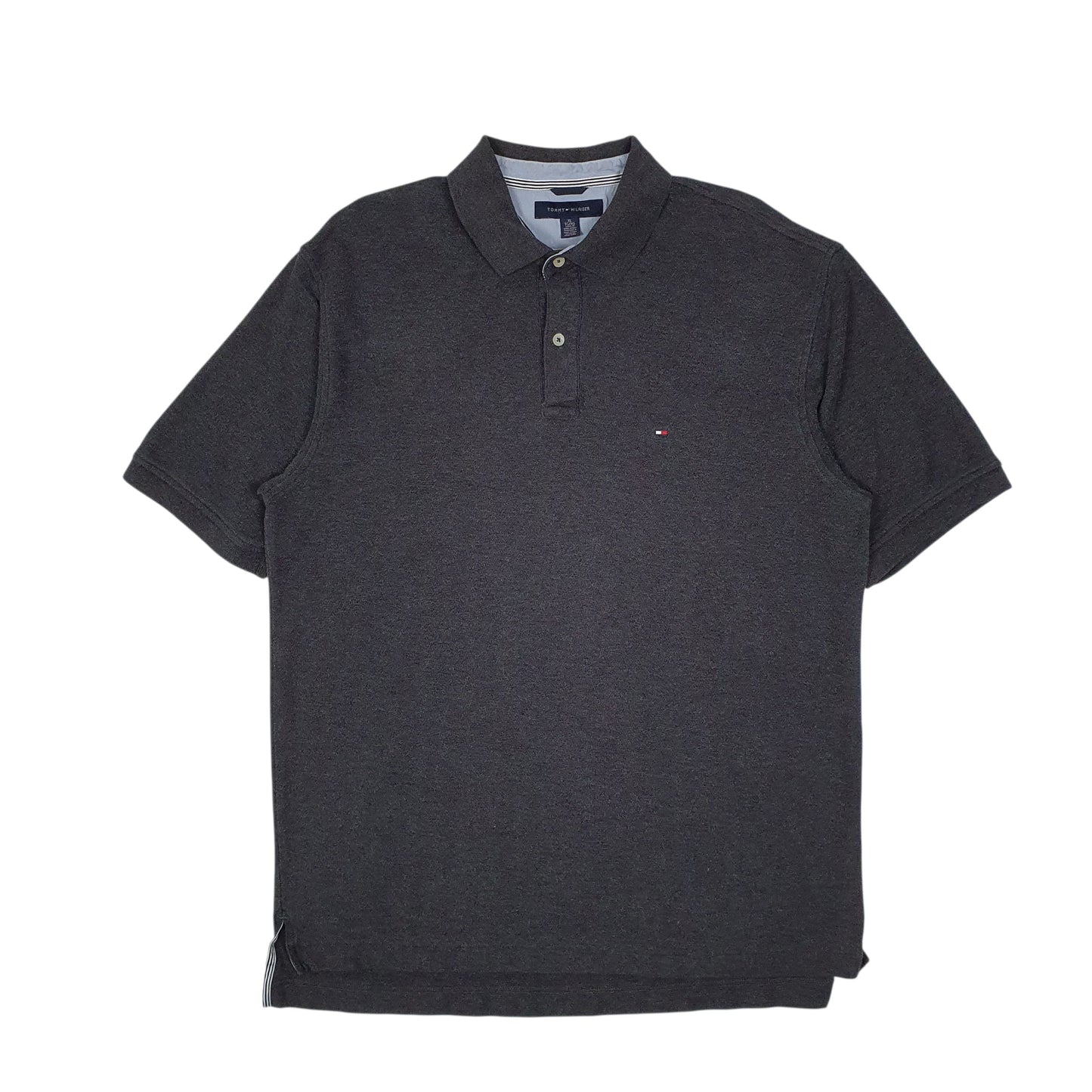 Mens Grey Tommy Hilfiger  Short Sleeve Polo Shirt