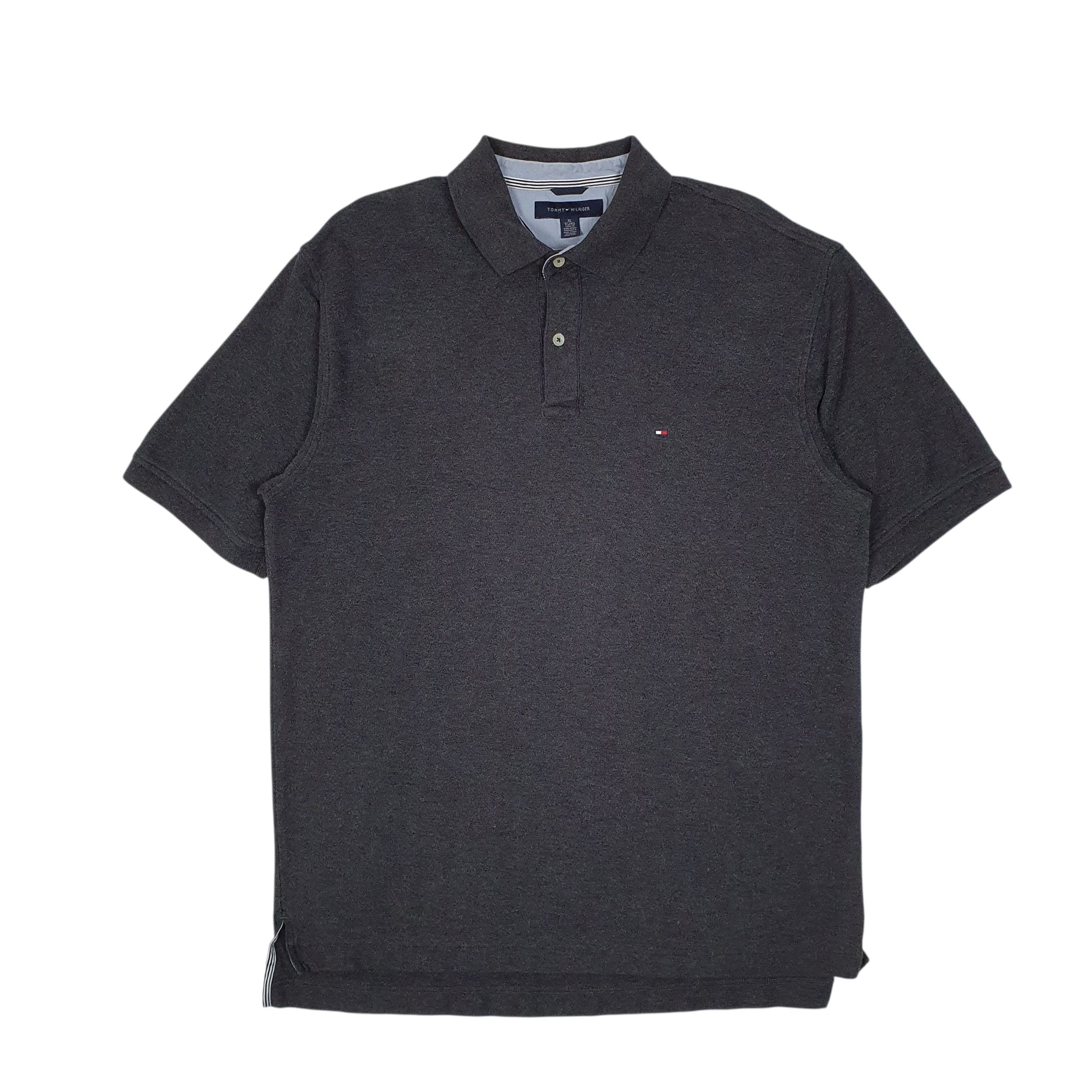 Mens Grey Tommy Hilfiger  Short Sleeve Polo Shirt
