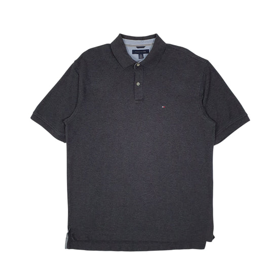 Mens Grey Tommy Hilfiger  Short Sleeve Polo Shirt