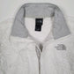 Womens White The North Face Fluffy Full Zip Jumper