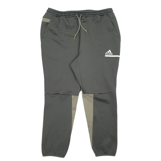 Mens Green Adidas Stretch Jogger Trousers