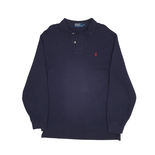 Mens Navy Polo Ralph Lauren  Long Sleeve Polo Shirt