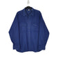 Mens Navy Woolrich Vintage 1980s Made In USA Chamois Long Sleeve Shirt