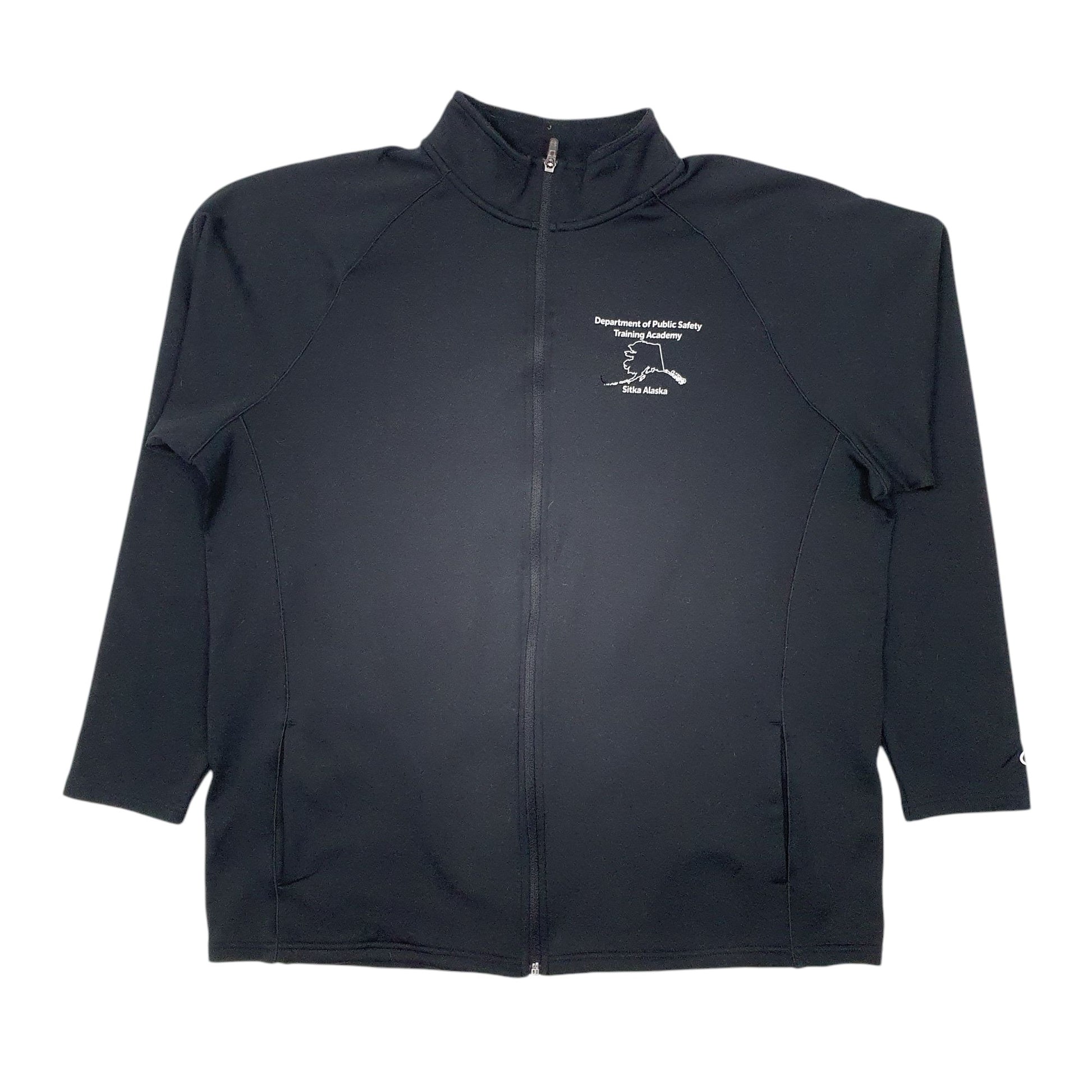 Mens Black Champion  Full Zip Coat