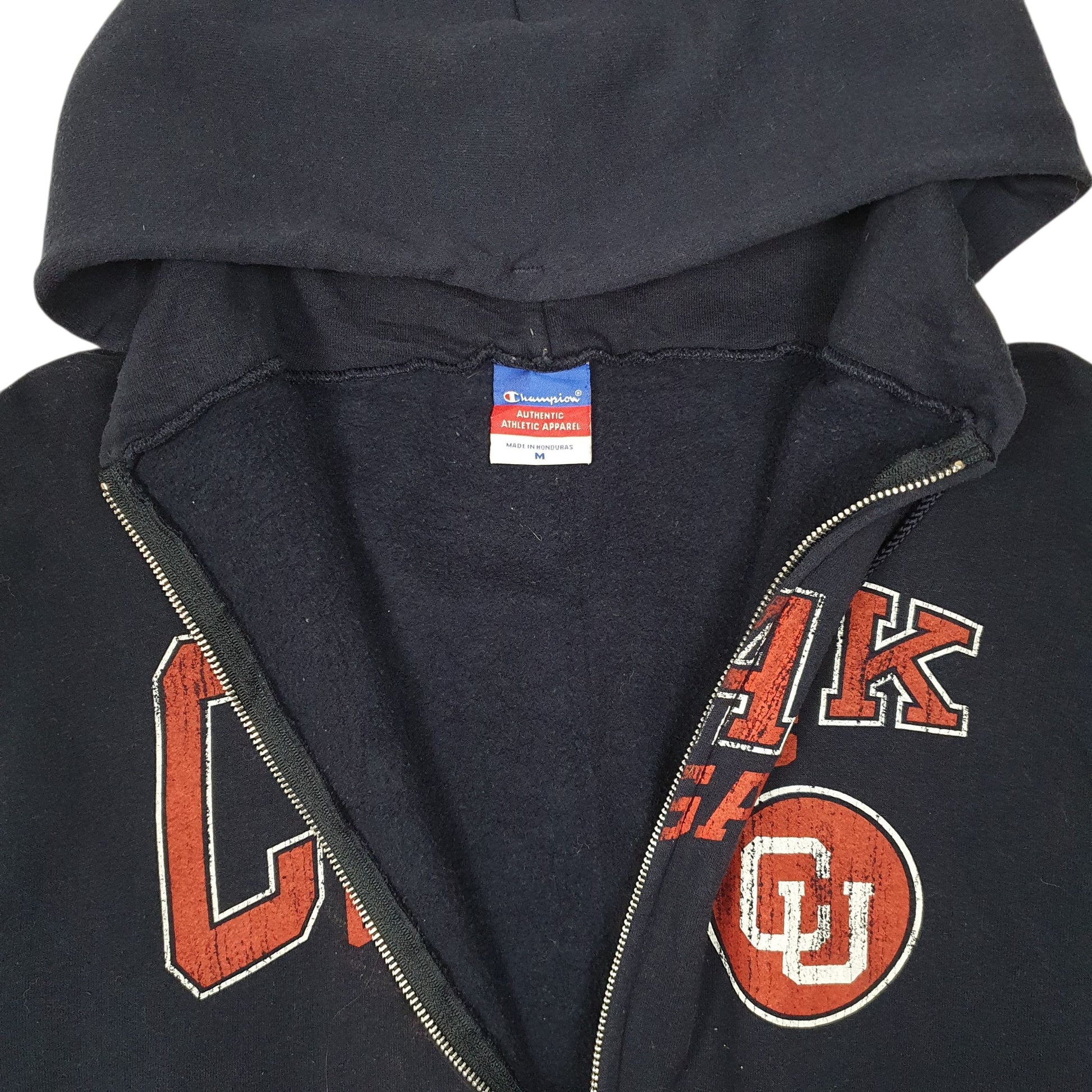 Mens Navy Champion Clark Cougars Hoodie Full Zip Jumper