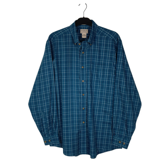 Mens Blue L.L.Bean  Long Sleeve Shirt