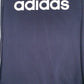 Mens Navy Adidas Spellout Crewneck Jumper
