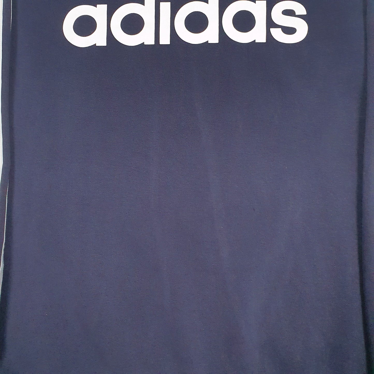 Mens Navy Adidas Spellout Crewneck Jumper