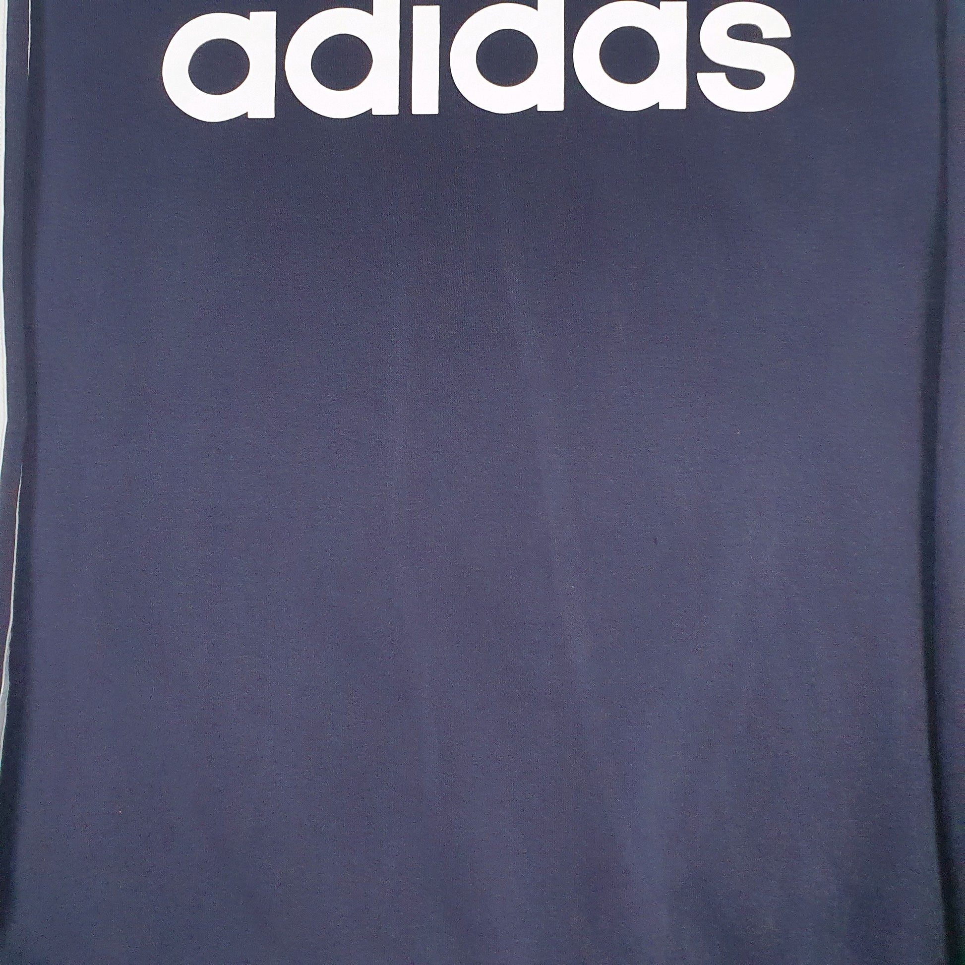 Mens Navy Adidas Spellout Crewneck Jumper