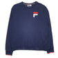 Mens Navy Fila  Crewneck Jumper