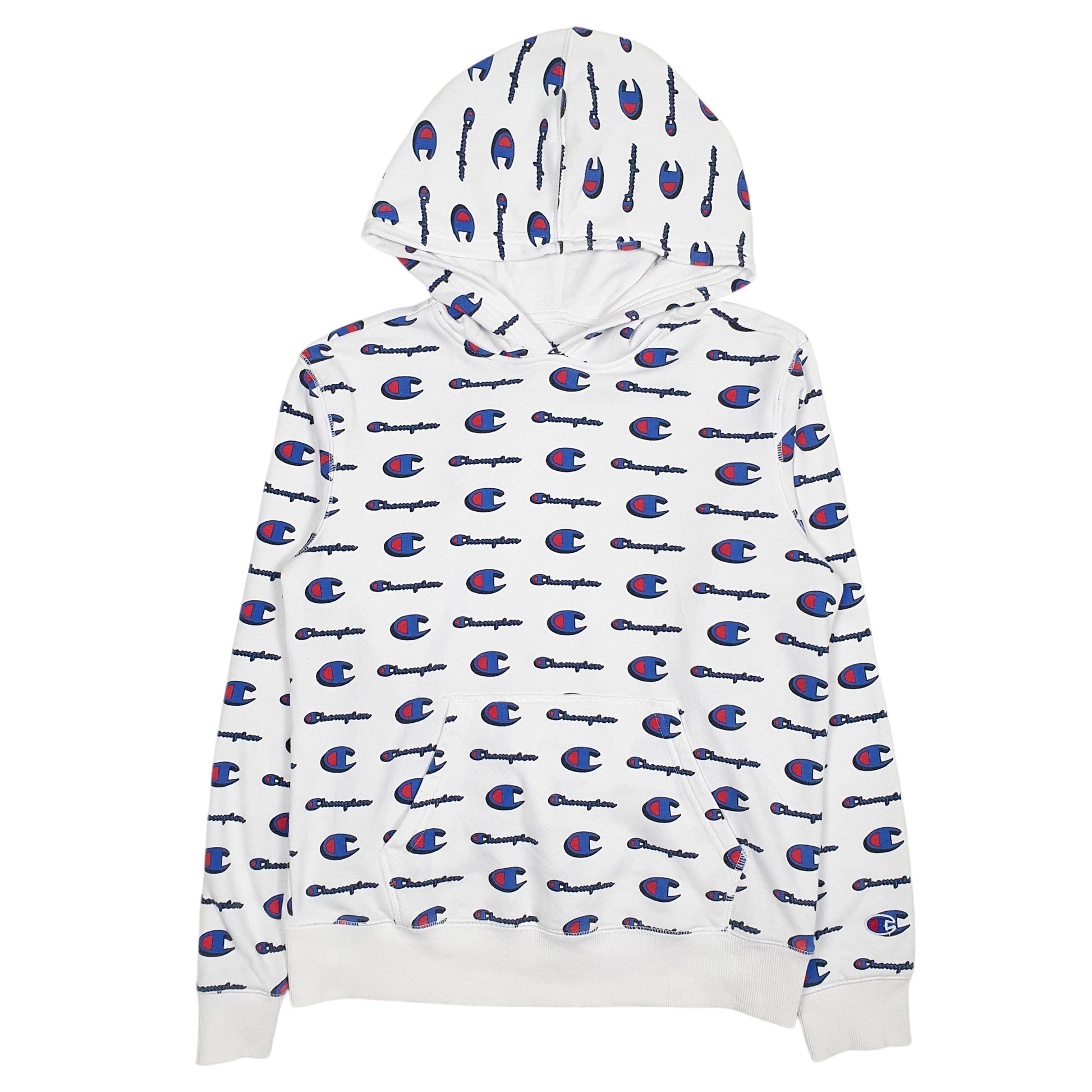 Womens White Champion Athleticwear Hoodie Jumper