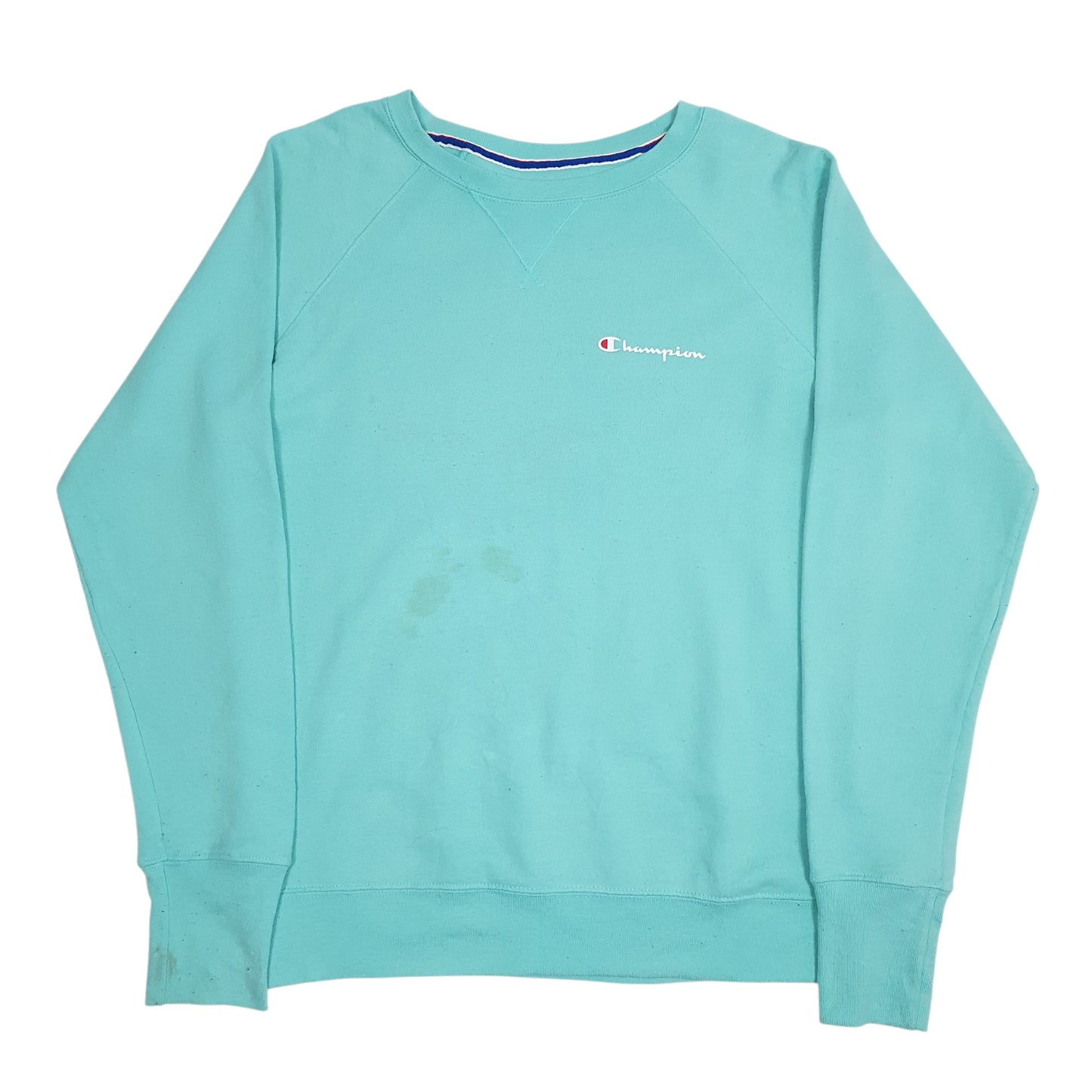 Mens Blue Champion  Crewneck Jumper